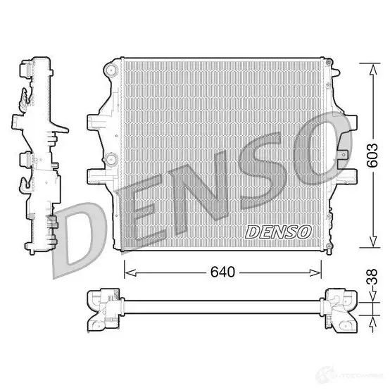 Радиатор охлаждения двигателя DENSO drm12009 T7 VPF 8717613488003 152774377