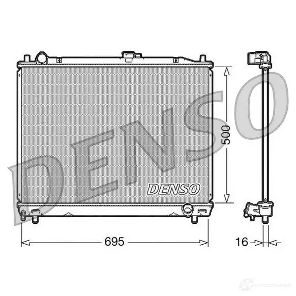 Радиатор охлаждения двигателя DENSO 8717613483718 807917 DRM45008 PLFO EM изображение 0