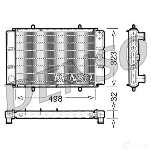 Радиатор охлаждения двигателя DENSO CFSS RPF drm03002 1210470571 8717613473085
