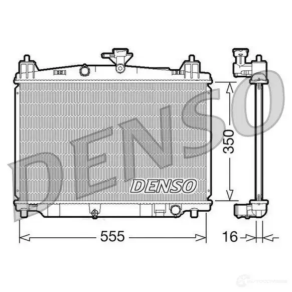 Радиатор охлаждения двигателя DENSO 5 SYPEHU 807888 8717613483596 DRM44016 изображение 0