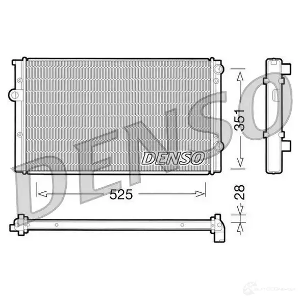 Радиатор охлаждения двигателя DENSO 807756 8717613470534 DRM32028 E MHNG