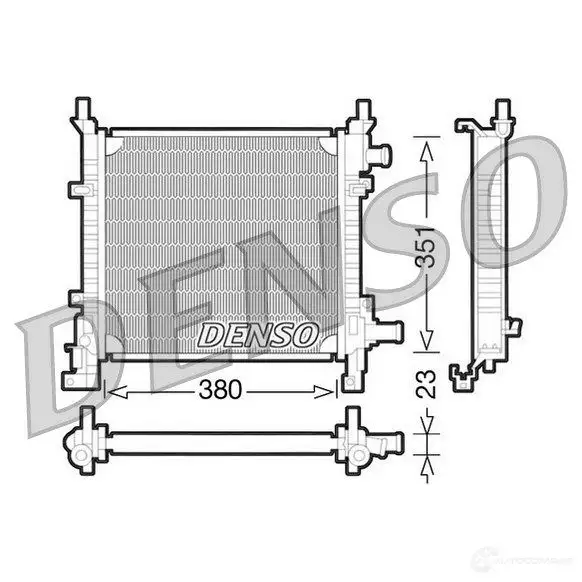 Радиатор охлаждения двигателя DENSO 807358 8717613473559 JWQP OMQ DRM10061