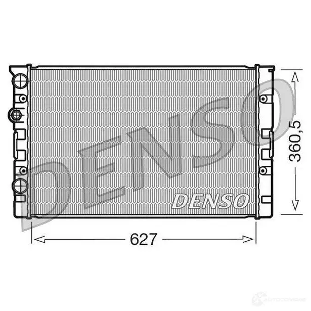 Радиатор охлаждения двигателя DENSO 807724 W7CP9 4Z DRM26006 8717613470220