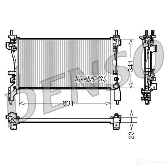 Радиатор охлаждения двигателя DENSO BCPMN L6 807320 8717613478233 DRM09172