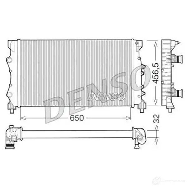 Радиатор охлаждения двигателя DENSO 8717613471340 1TF GY9S 807654 DRM23025