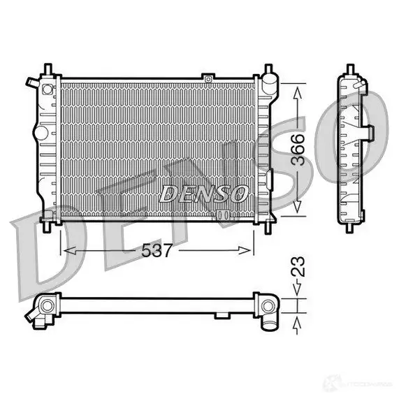 Радиатор охлаждения двигателя DENSO DRM20011 8717613469484 DGA0IO 7 807513