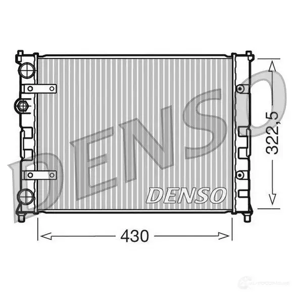 Радиатор охлаждения двигателя DENSO DRM26007 PVOIF K 8717613470237 807725 изображение 0