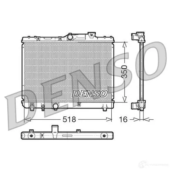 Радиатор охлаждения двигателя DENSO 808050 DRM50029 7S W3Q1Z 8717613475522 изображение 0