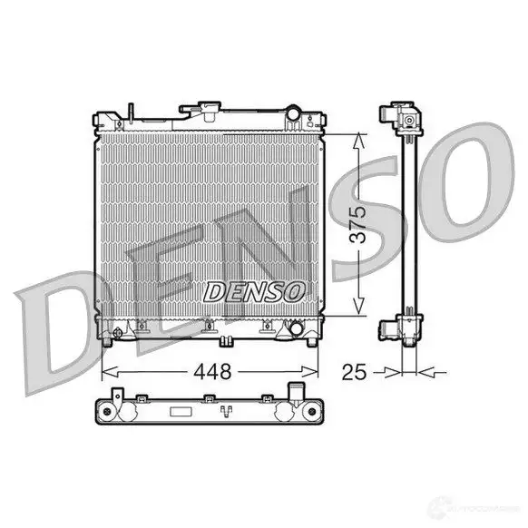 Радиатор охлаждения двигателя DENSO DRM47014 808001 X4BG0 RP 8717613475256 изображение 0