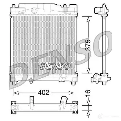 Радиатор охлаждения двигателя DENSO 808090 DRM50077 8717613486566 M KTJ9