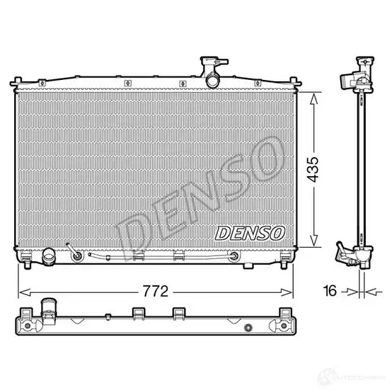 Радиатор охлаждения двигателя DENSO 1437345710 DRM41024 VN OVEY изображение 0