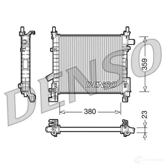Радиатор охлаждения двигателя DENSO FV WAM 807360 DRM10063 8717613480861