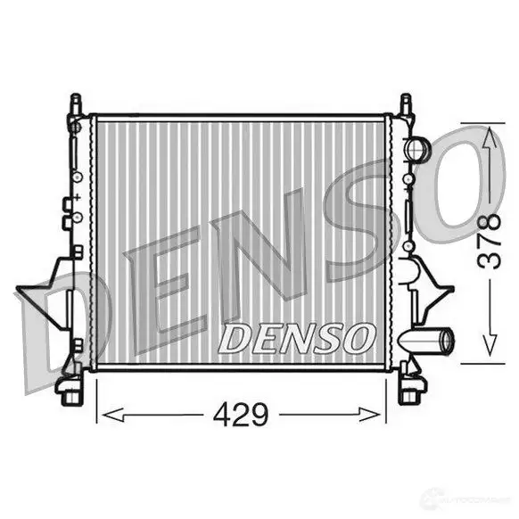 Радиатор охлаждения двигателя DENSO 807683 DRM23082 8717613471586 LQF TMV