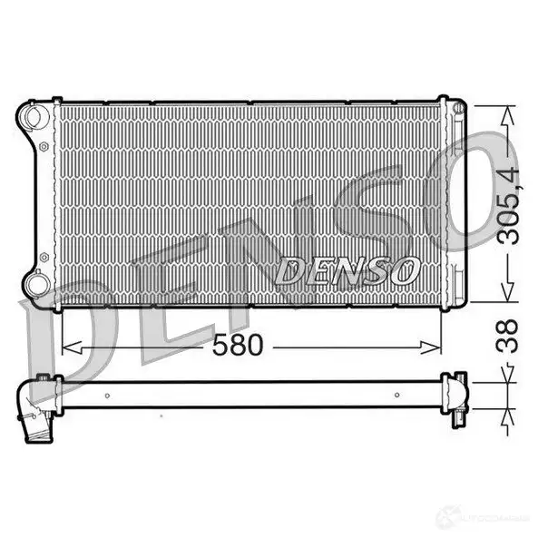Радиатор охлаждения двигателя DENSO VYX 6KWB drm09103 8717613472552 807287