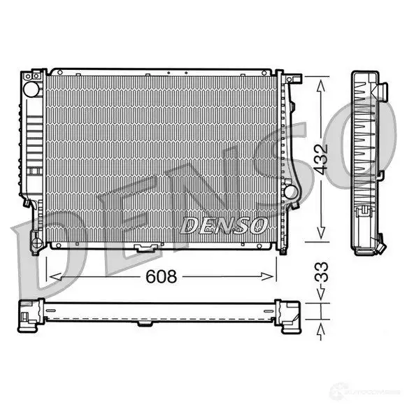 Радиатор охлаждения двигателя DENSO 8717613468494 DRM05052 807160 6UBUT2 A изображение 0