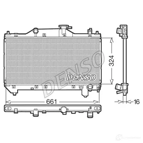 Радиатор охлаждения двигателя DENSO drm50031 808051 8717613475539 K SQNHS изображение 0