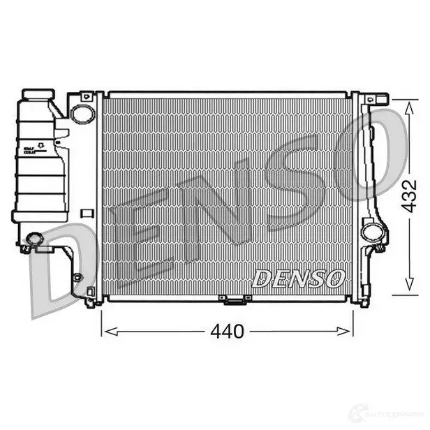 Радиатор охлаждения двигателя DENSO 8717613468371 DRM05037 4CLV FS 807147 изображение 0