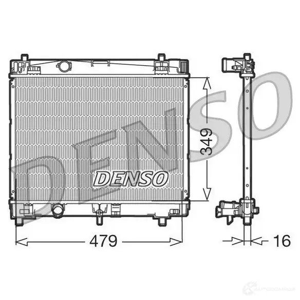 Радиатор охлаждения двигателя DENSO BIAL S 8717613475287 DRM50003 808025 изображение 0
