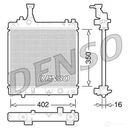 Радиатор охлаждения двигателя DENSO DRM47026 Z 8J7E 808013 8717613485484 изображение 0