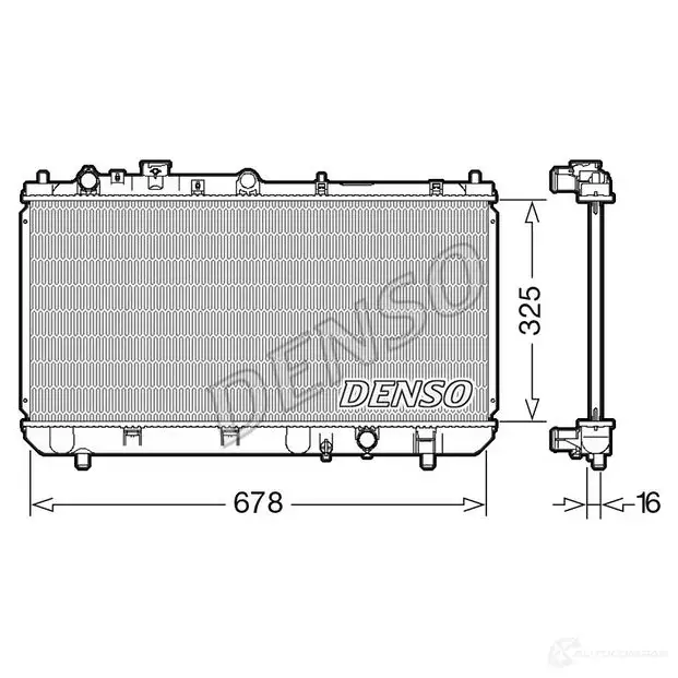 Радиатор охлаждения двигателя DENSO NV56 OHR 8717613492185 807900 DRM44032