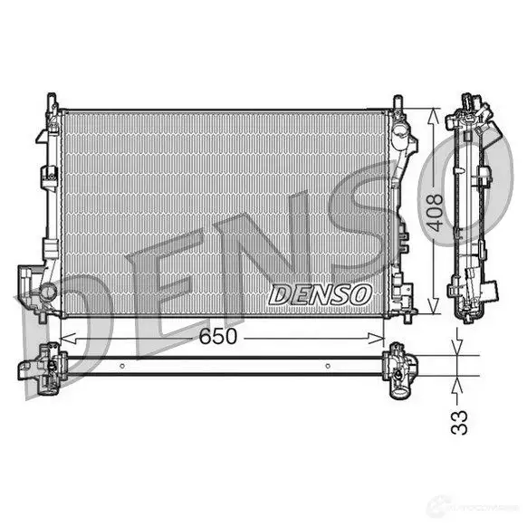 Радиатор охлаждения двигателя DENSO H2J 4I0E 807565 8717613470039 DRM20087