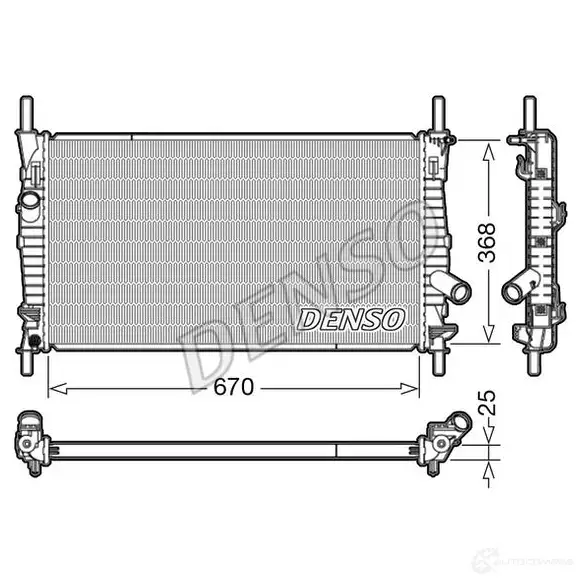 Радиатор охлаждения двигателя DENSO DRM10004 8717613492529 1306152691 N I6XQGA изображение 0