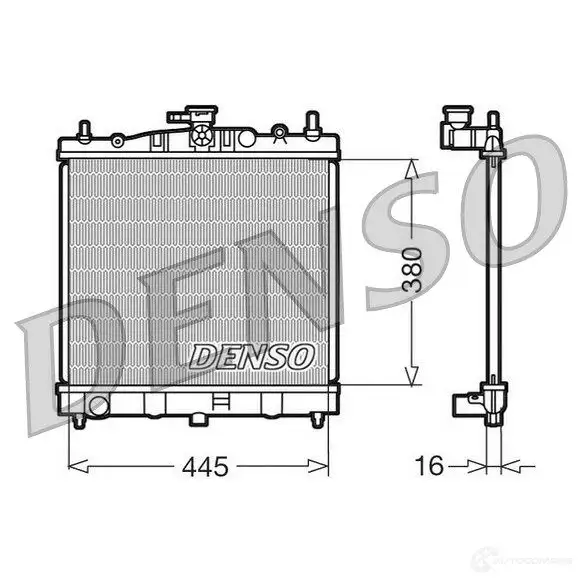Радиатор охлаждения двигателя DENSO 807947 DRM46002 B6 Z65 8717613475065 изображение 0