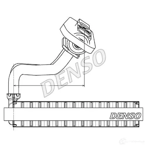 Испаритель кондиционера, радиатор печки DENSO DEV09020 805763 KB0 VQ 8717613464915