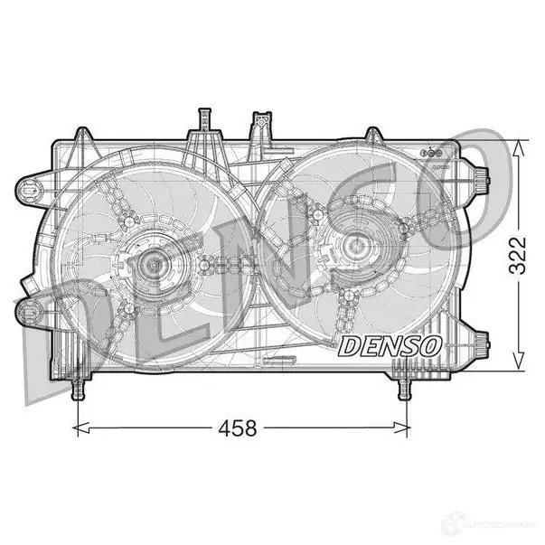 Вентилятор радиатора DENSO 8717613464755 805688 DER13008 CS7 JMG9