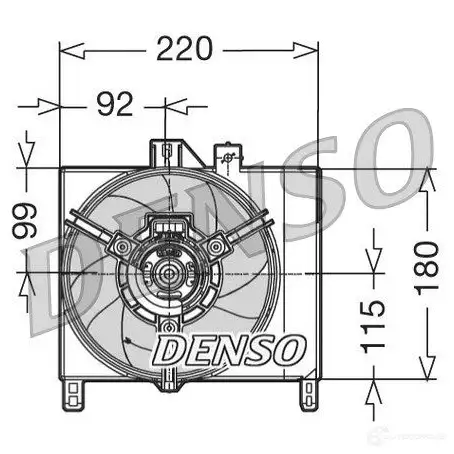 Вентилятор радиатора DENSO 8717613463277 6M XT6 805691 DER16002 изображение 0