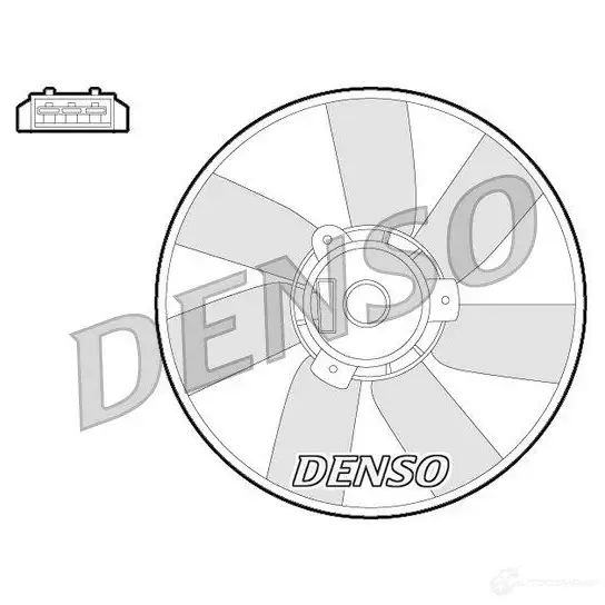 Вентилятор радиатора DENSO 805737 8717613486993 9X0Y2Y K DER32013 изображение 0