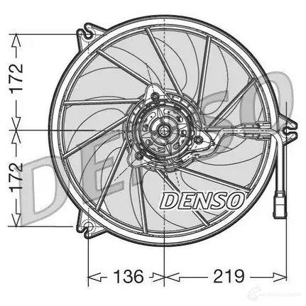 Вентилятор радиатора DENSO Y97EC6 Q DER21009 8717613463604 805707