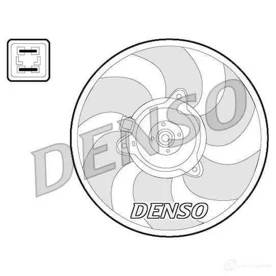 Вентилятор радиатора DENSO 8717613486764 76DY1 F DER07008 805586 изображение 0