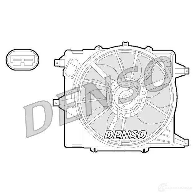 Вентилятор радиатора DENSO 805723 L GAZ0Z DER23003 8717613486948 изображение 0