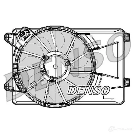 Вентилятор радиатора DENSO 8717613464571 DER09301 805674 SWW5 OW изображение 0