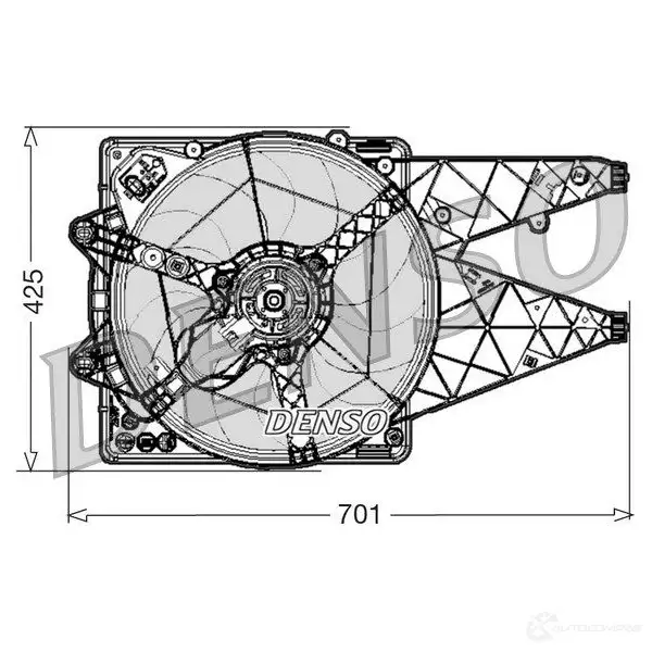 Вентилятор радиатора DENSO XX85 2PS 805571 8717613463772 DER01030