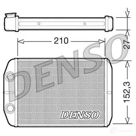 Радиатор печки, теплообменник DENSO DRR09073 2 5NPI 8717613476055 808149