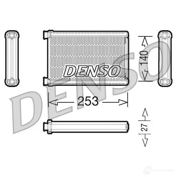 Радиатор печки, теплообменник DENSO DRR05005 8717613475577 WE 47SJG 808125