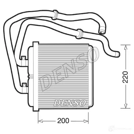 Радиатор печки, теплообменник DENSO 808162 drr12003 D RG03EF 8717613476130