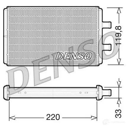 Радиатор печки, теплообменник DENSO IDEI CH 808166 8717613476178 drr12007
