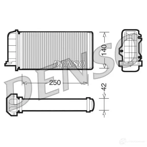 Радиатор печки, теплообменник DENSO 8717613475881 DRR09001 J8LFF N 808130 изображение 0