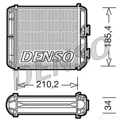 Радиатор печки, теплообменник DENSO 8717613487884 DRR20003 808174 ZO0A BQ изображение 0