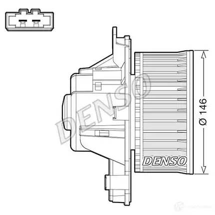 Моторчик вентилятора печки DENSO 1437339457 P O8KW DEA21014