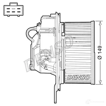 Моторчик вентилятора печки DENSO DEA32005 1437339798 P ZL1LF1 изображение 0