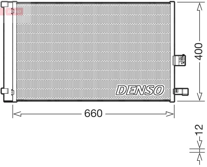 Радиатор кондиционера DENSO DCN05037 1440122491 HV P4I изображение 0