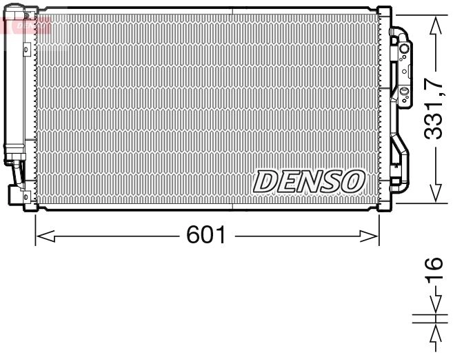 Радиатор кондиционера DENSO DCN05105 CEY O38 1440122492 изображение 0
