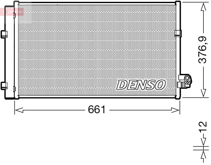 Радиатор кондиционера DENSO 1440122493 HDA2P R DCN05106 изображение 0