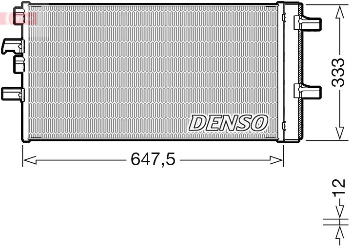 Радиатор кондиционера DENSO DCN05108 1440122495 9GR9 LZ изображение 0