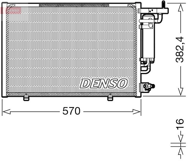 Радиатор кондиционера DENSO CKEI K DCN10052 1440122499