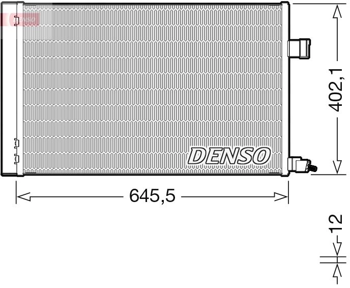 Радиатор кондиционера DENSO 1440122506 QK G026V DCN11009 изображение 0